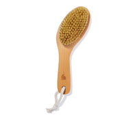 Wooden Dry Brush with bristles, a rope handle, and Ursa Major bear logo on a white background.